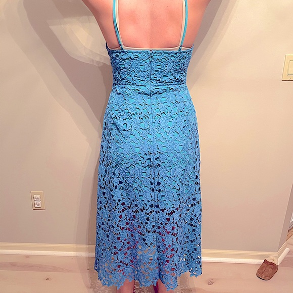 Blue crochet midi dress - Picture 5 of 6